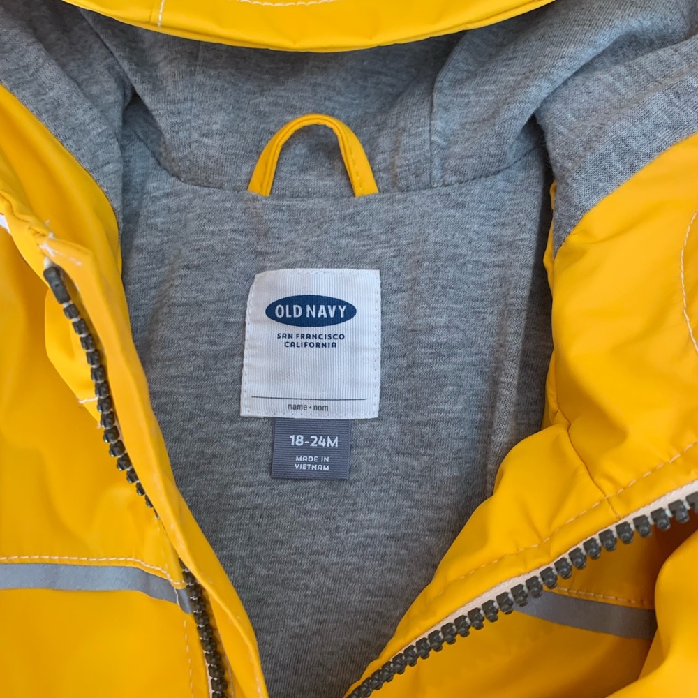 Toddler rain jacket